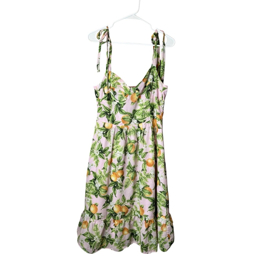 Aqua Citrus Dream Cotton Dress L